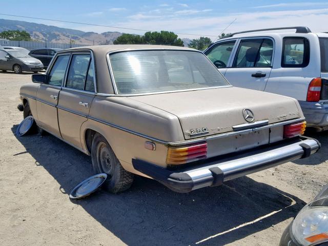 11406012101769 - 1974 MERCEDES-BENZ 280 BROWN photo 3