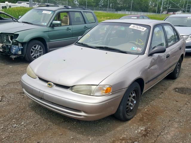 1Y1SK5283XZ420629 - 1999 CHEVROLET GEO PRIZM TAN photo 2