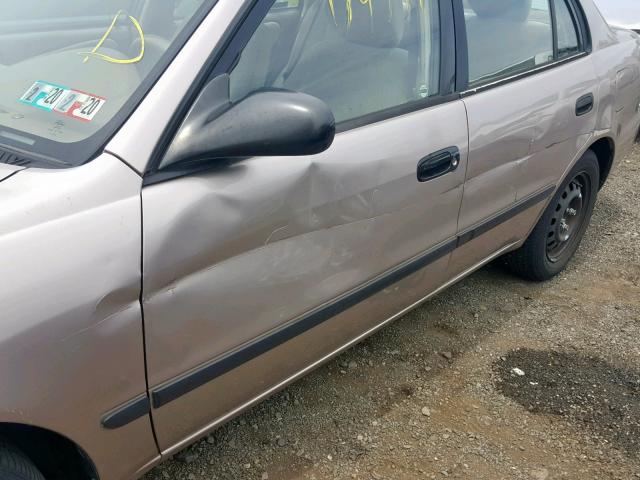 1Y1SK5283XZ420629 - 1999 CHEVROLET GEO PRIZM TAN photo 9