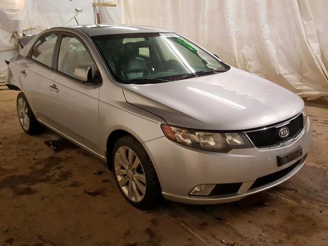 KNAFW4A38A5115343 - 2010 KIA FORTE SX SILVER photo 1