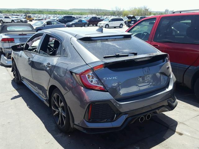 SHHFK7G41JU222716 - 2018 HONDA CIVIC SPOR GRAY photo 3