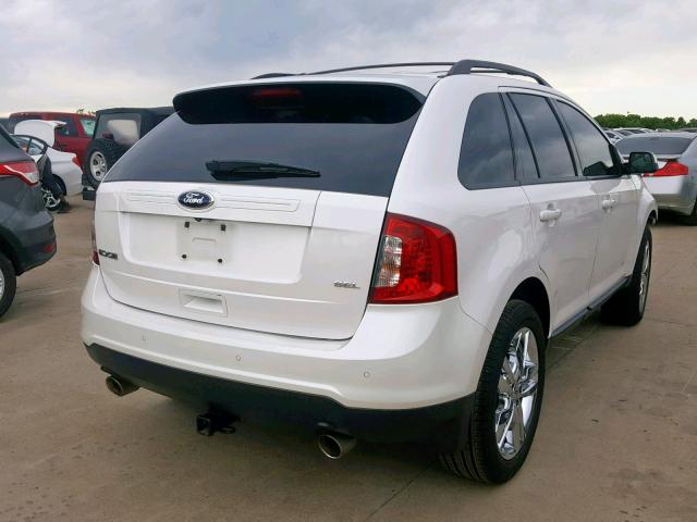 2FMDK3JCXCBA08014 - 2012 FORD EDGE SEL WHITE photo 4