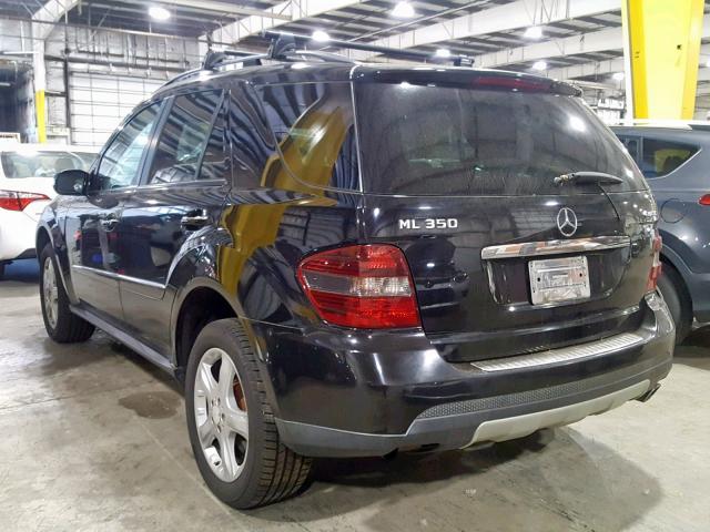 4JGBB86E08A299737 - 2008 MERCEDES-BENZ ML 350 BLACK photo 3