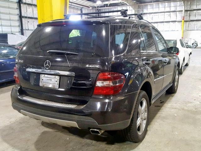 4JGBB86E08A299737 - 2008 MERCEDES-BENZ ML 350 BLACK photo 4