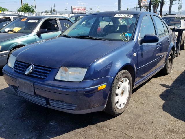 3VWRK69M42M118091 - 2002 VOLKSWAGEN JETTA GL BLUE photo 2