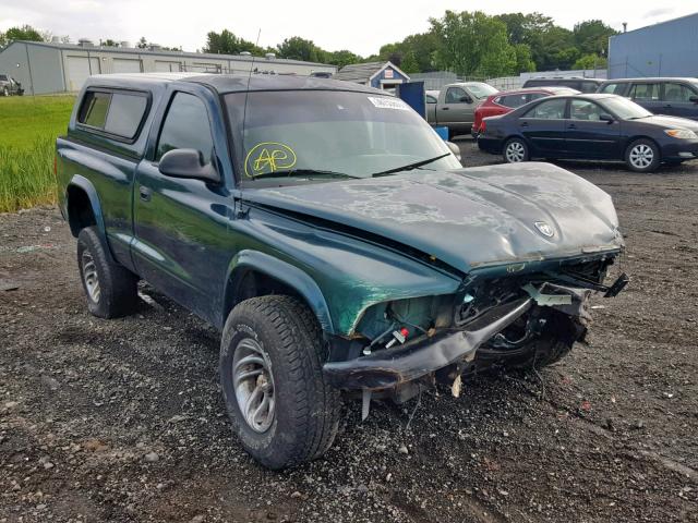 1B7GG26Y7WS762001 - 1998 DODGE DAKOTA GREEN photo 1