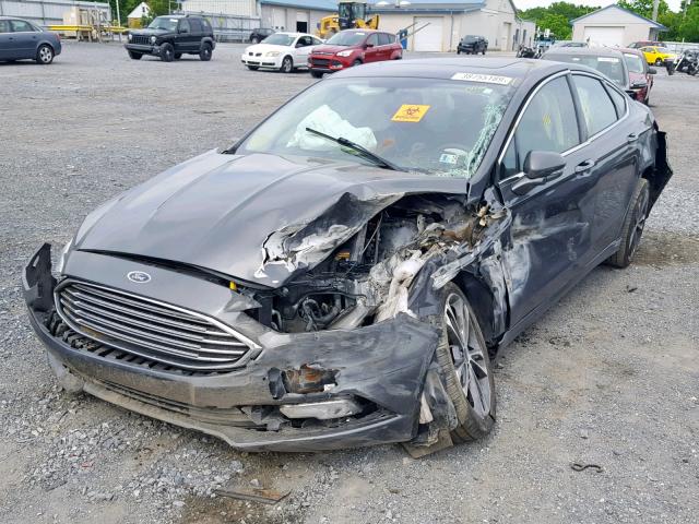 3FA6P0D98HR174480 - 2017 FORD FUSION TIT CHARCOAL photo 2