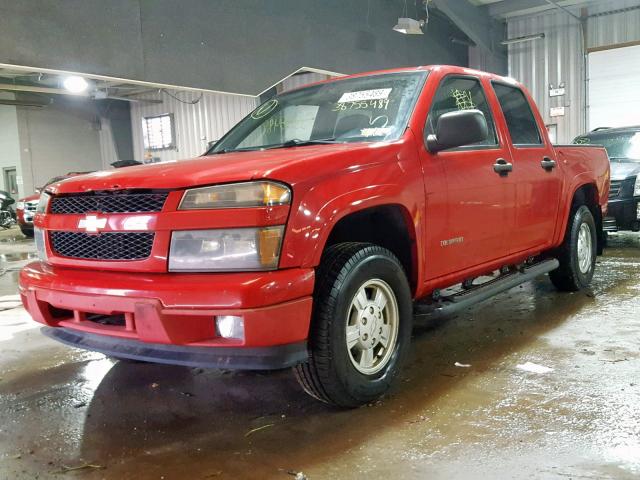 1GCDT136058163478 - 2005 CHEVROLET COLORADO RED photo 2