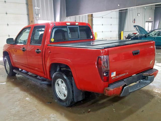 1GCDT136058163478 - 2005 CHEVROLET COLORADO RED photo 3