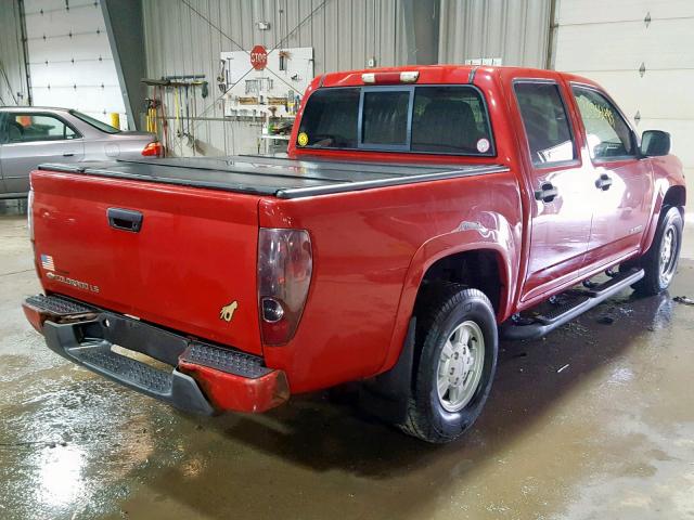 1GCDT136058163478 - 2005 CHEVROLET COLORADO RED photo 4