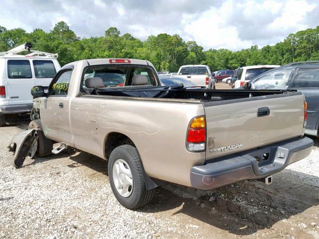 5TBJN32144S440988 - 2004 TOYOTA TUNDRA GOLD photo 3