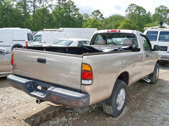 5TBJN32144S440988 - 2004 TOYOTA TUNDRA GOLD photo 4