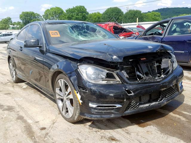 WDDGJ4HB8DF966114 - 2013 MERCEDES-BENZ C 250 BLACK photo 1