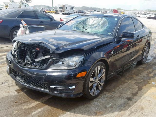 WDDGJ4HB8DF966114 - 2013 MERCEDES-BENZ C 250 BLACK photo 2