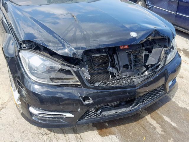 WDDGJ4HB8DF966114 - 2013 MERCEDES-BENZ C 250 BLACK photo 9