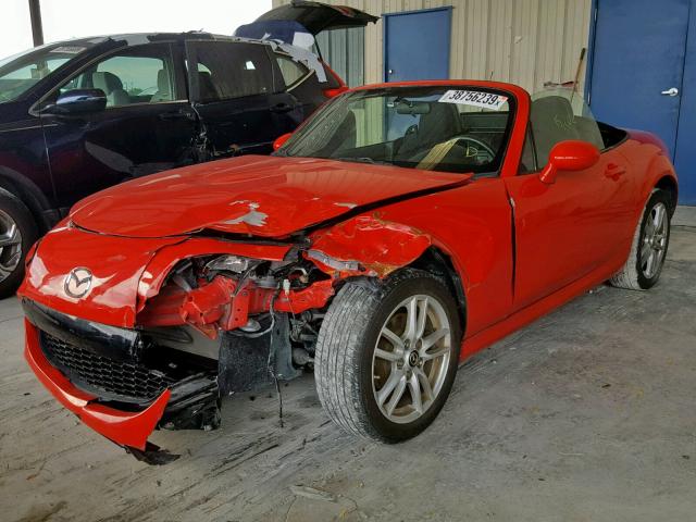 JM1NC2JF2F0242731 - 2015 MAZDA MX-5 MIATA RED photo 2