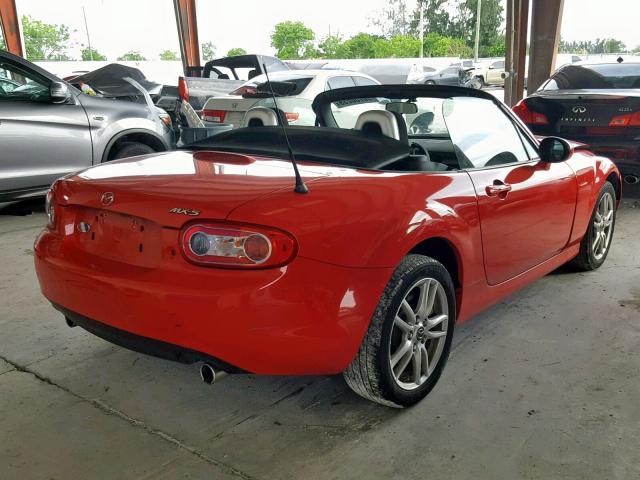 JM1NC2JF2F0242731 - 2015 MAZDA MX-5 MIATA RED photo 4