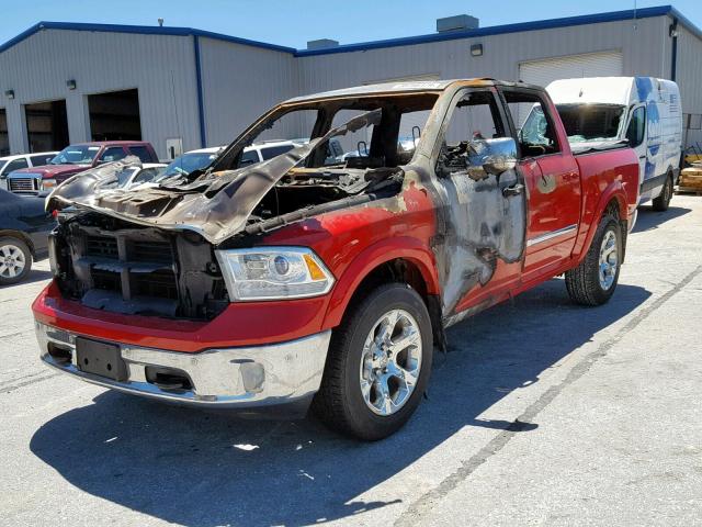 1C6RR7NT0GS203100 - 2016 RAM 1500 LARAM RED photo 2