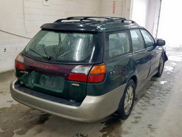 4S3BH665617675058 - 2001 SUBARU LEGACY OUT GREEN photo 4