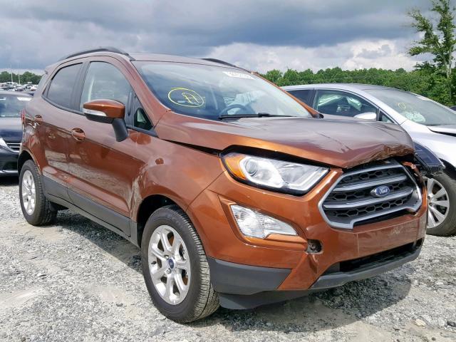 MAJ3P1TE1JC234482 - 2018 FORD ECOSPORT S BROWN photo 1