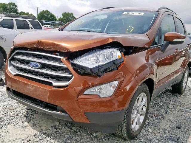 MAJ3P1TE1JC234482 - 2018 FORD ECOSPORT S BROWN photo 9