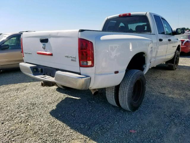 3D7MU48C74G187403 - 2004 DODGE RAM 3500 S WHITE photo 4