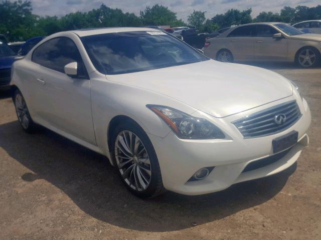 JN1CV6EL9DM950475 - 2013 INFINITI G37 WHITE photo 1