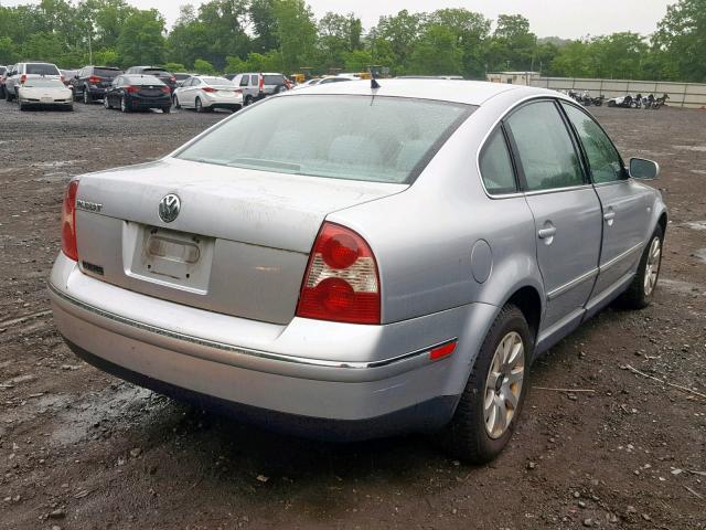 WVWPD63B22P309644 - 2002 VOLKSWAGEN PASSAT GLS SILVER photo 4