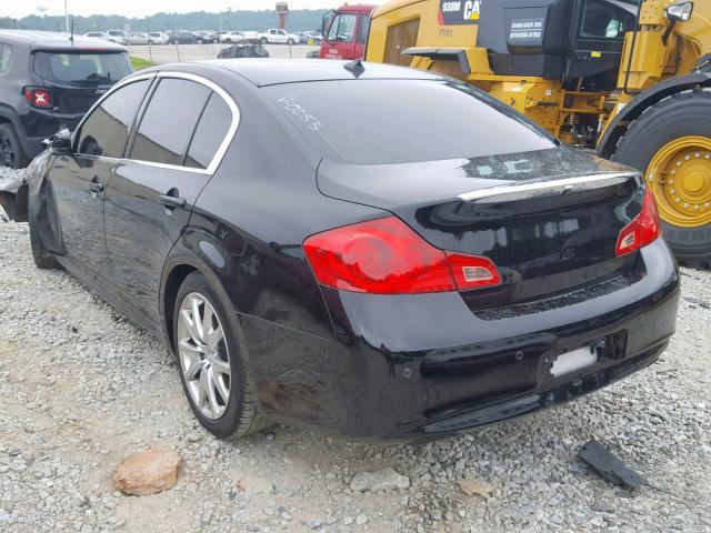 JN1CV6APXBM300253 - 2011 INFINITI G37 BASE BLACK photo 3