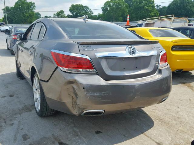 1G4GE5GD2BF350456 - 2011 BUICK LACROSSE C GRAY photo 3