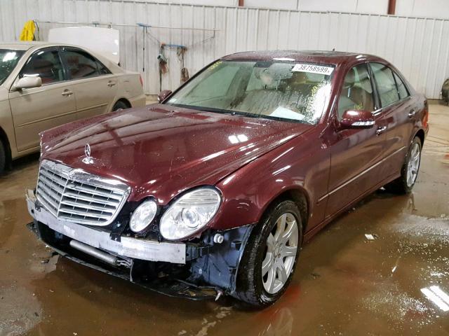 WDBUF87X88B292058 - 2008 MERCEDES-BENZ E 350 4MAT BURGUNDY photo 2