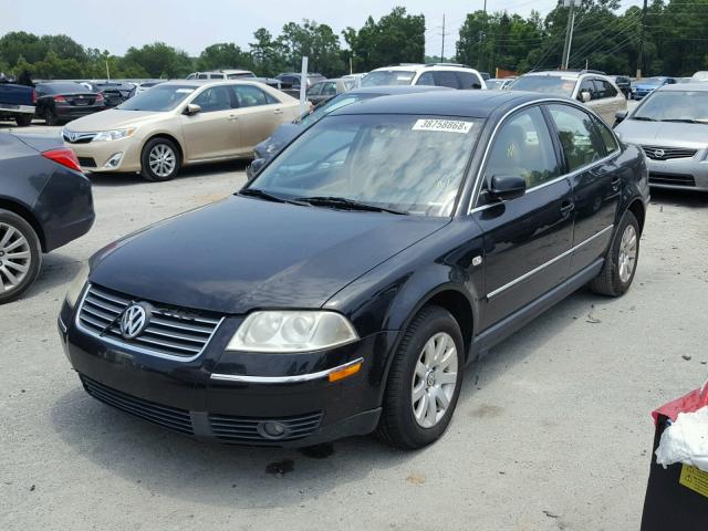 WVWPD63B11P285755 - 2001 VOLKSWAGEN PASSAT GLS BLACK photo 2