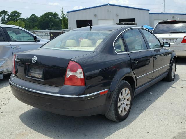 WVWPD63B11P285755 - 2001 VOLKSWAGEN PASSAT GLS BLACK photo 4