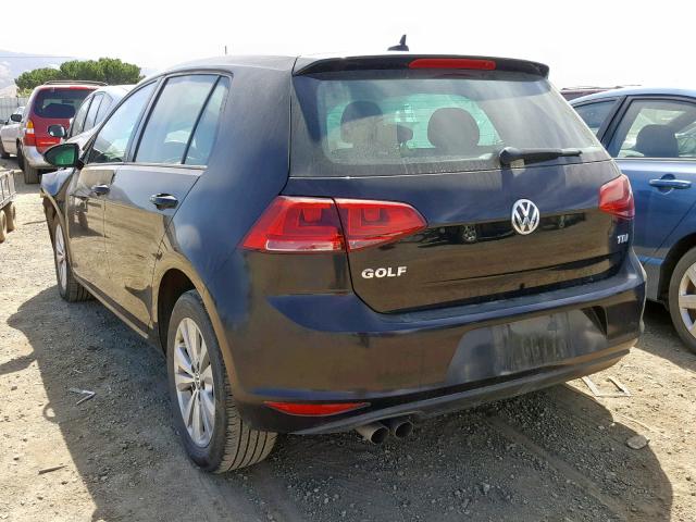 3VWRA7AU0FM090526 - 2015 VOLKSWAGEN GOLF TDI BLACK photo 3