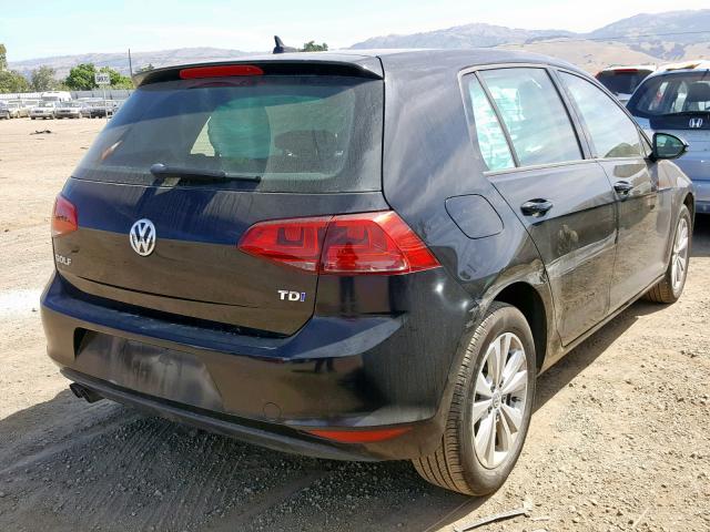 3VWRA7AU0FM090526 - 2015 VOLKSWAGEN GOLF TDI BLACK photo 4