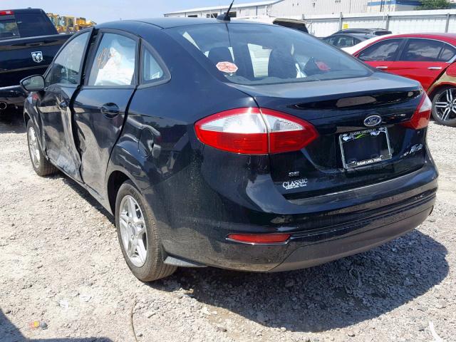 3FADP4BJ4HM113183 - 2017 FORD FIESTA SE BLACK photo 3