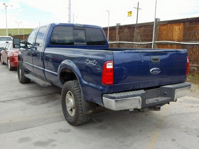 1FTWW31R48EB72506 - 2008 FORD F350 SRW S BLUE photo 3