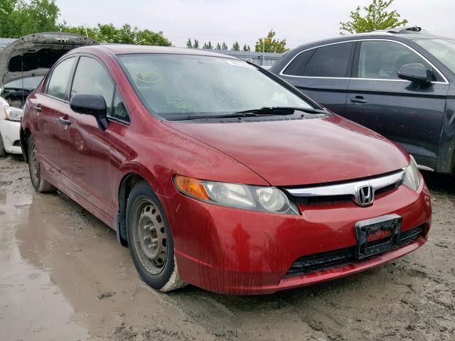 2HGFA15306H027043 - 2006 HONDA CIVIC DX RED photo 1