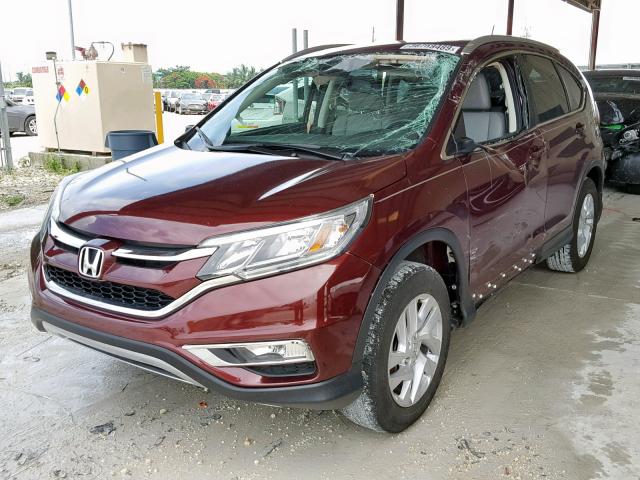 2HKRM3H72GH511477 - 2016 HONDA CR-V EXL BURGUNDY photo 2