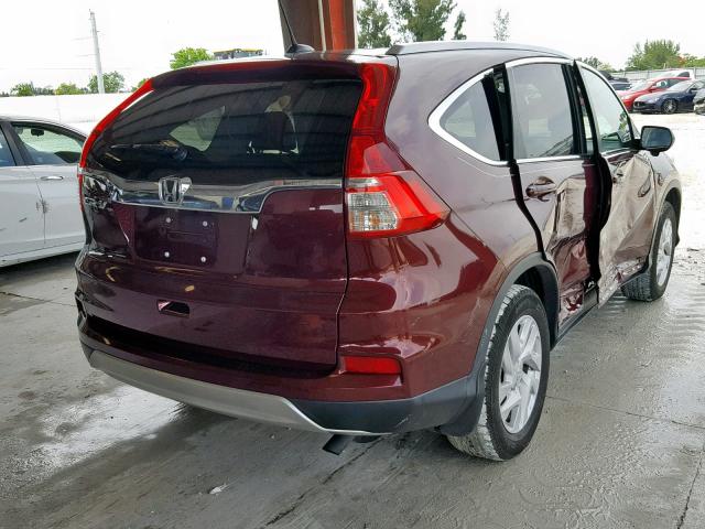 2HKRM3H72GH511477 - 2016 HONDA CR-V EXL BURGUNDY photo 4