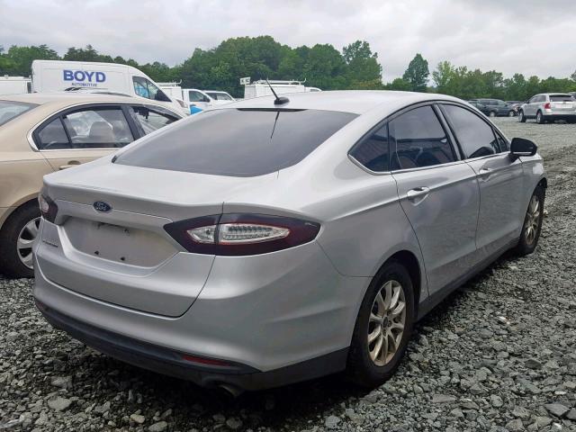 1FA6P0G78F5109431 - 2015 FORD FUSION S SILVER photo 4