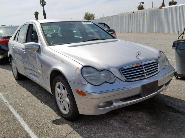 WDBRF61J42F283730 - 2002 MERCEDES-BENZ C 240 SILVER photo 1