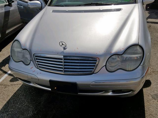 WDBRF61J42F283730 - 2002 MERCEDES-BENZ C 240 SILVER photo 7