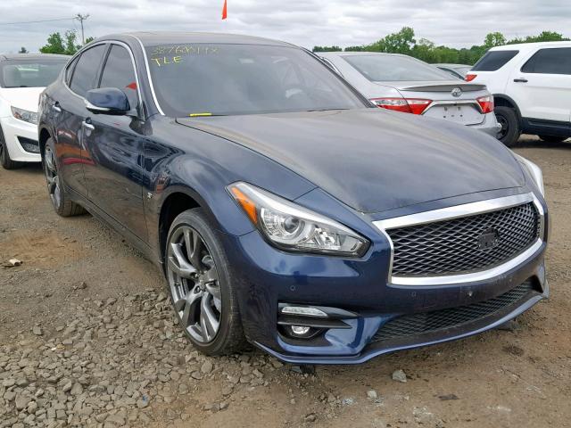 JN1BY1AR1FM560618 - 2015 INFINITI Q70 3.7 BLUE photo 1