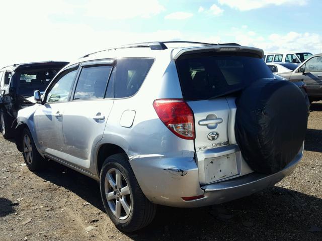 JTMBD31V276028916 - 2007 TOYOTA RAV4 LIMIT SILVER photo 3