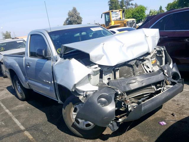 5TENX22N98Z528380 - 2008 TOYOTA TACOMA SILVER photo 1