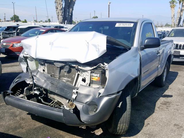 5TENX22N98Z528380 - 2008 TOYOTA TACOMA SILVER photo 2