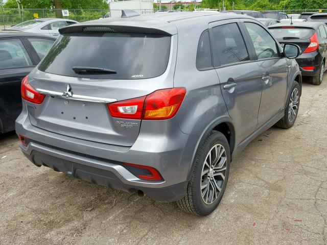 JA4AR3AU7JZ035767 - 2018 MITSUBISHI OUTLANDER GRAY photo 4