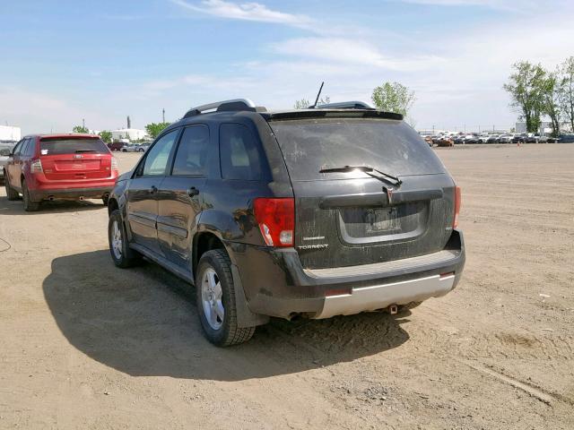 2CKDL73F676120378 - 2007 PONTIAC TORRENT BLACK photo 3