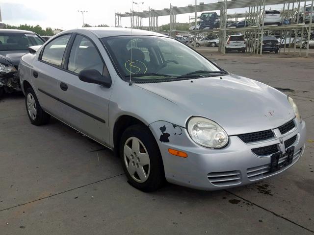 1B3ES26C44D587073 - 2004 DODGE NEON BASE SILVER photo 1